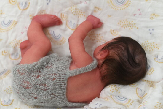 Bebê Reborn de Silicone  sólido - Leticia