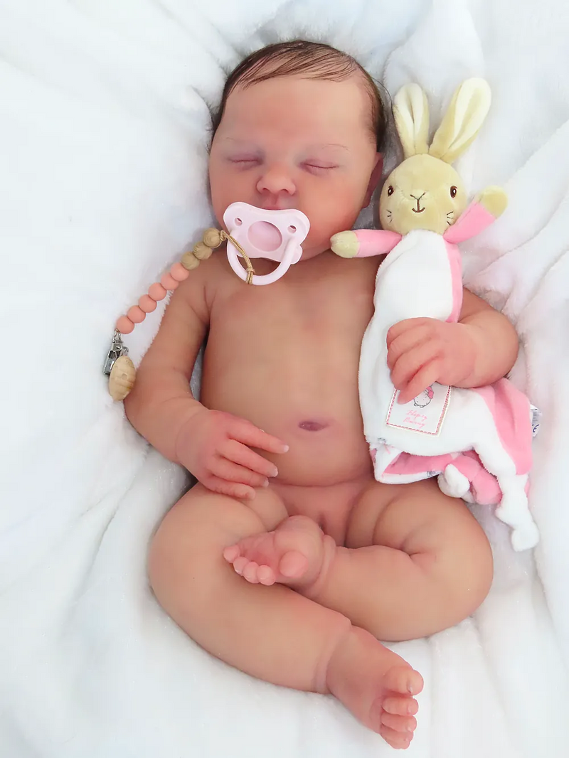 Bebê Reborn de Silicone  sólido - Sara