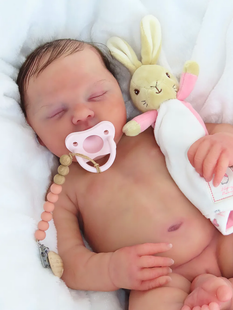 Bebê Reborn de Silicone  sólido - Sara