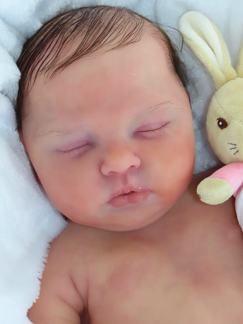 Bebê Reborn de Silicone  sólido - Sara