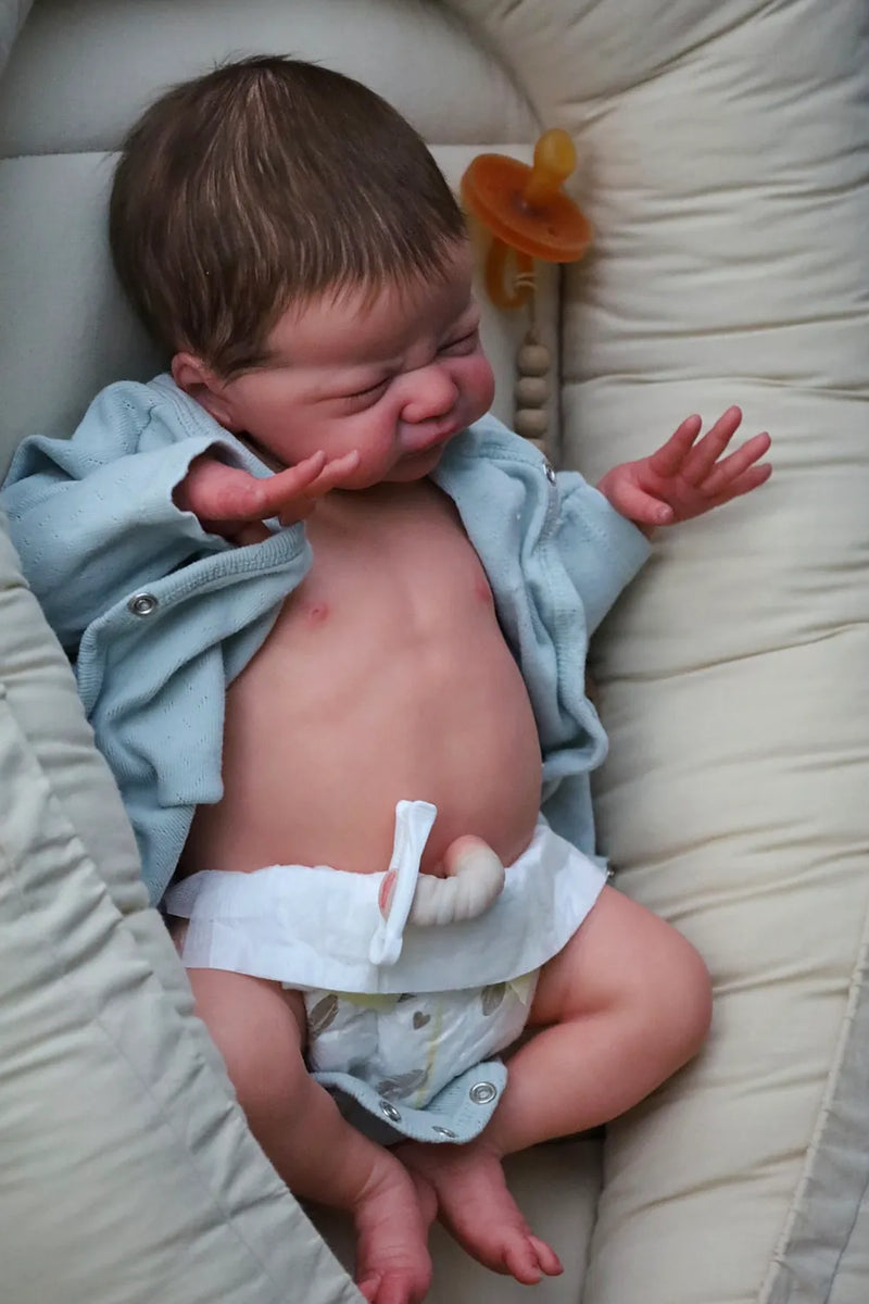 Bebê Reborn de Silicone  sólido - Maike