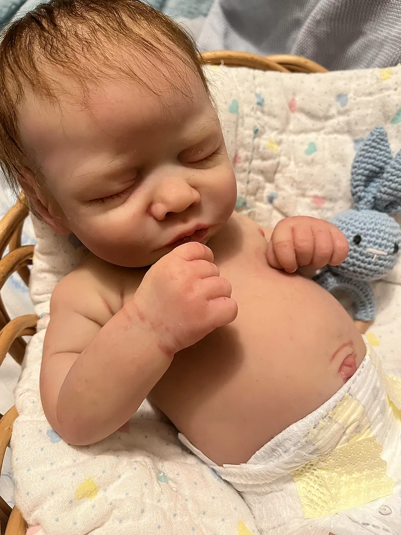 Bebê Reborn de Silicone  sólido - Júlio