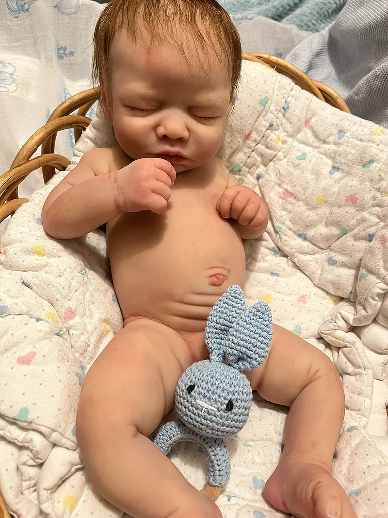 Bebê Reborn de Silicone  sólido - Júlio