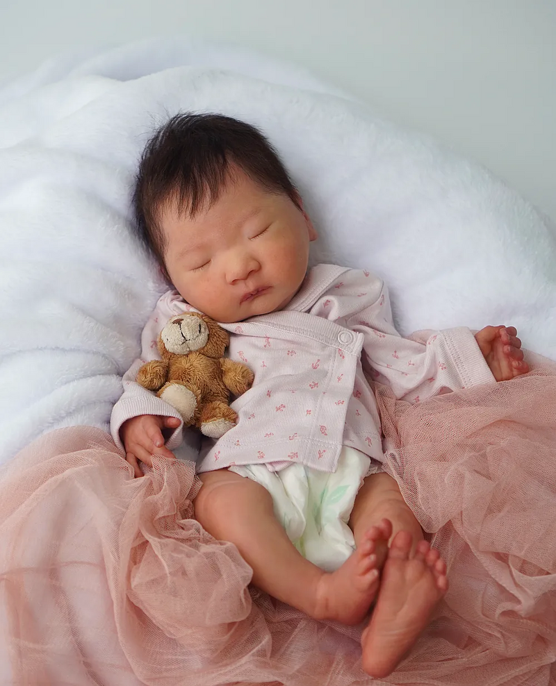 Bebê Reborn de Silicone  sólido - Kiko